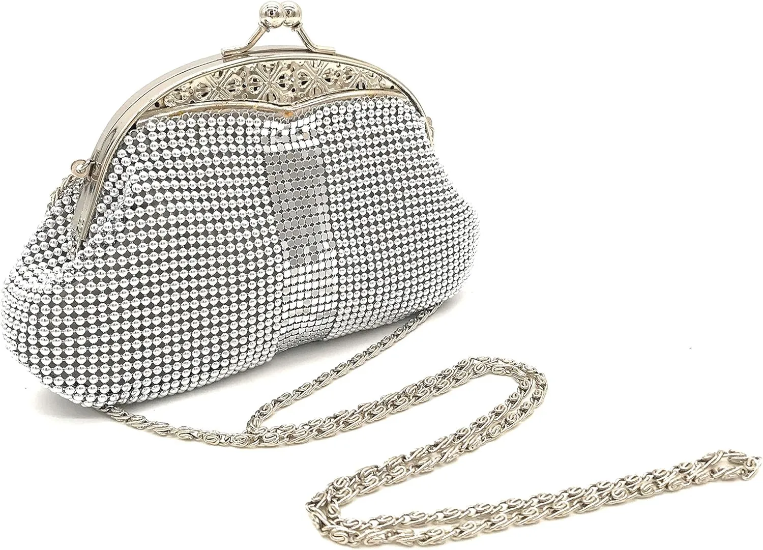 XX-Small Women clutch metal mesh purse for Cocktail Party Prom Wedding Banquet