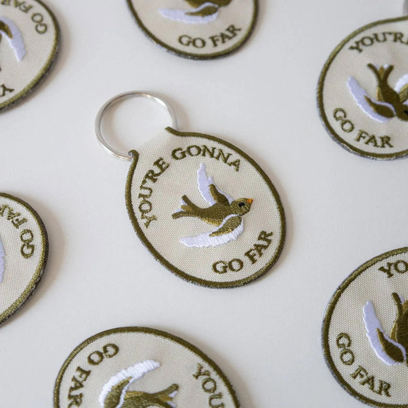 You're Gonna Go Far Embroidered Keychain