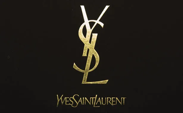 YSL GRAIN DE POUDRE MATELASSE CHEVRON MONOGRAM WALLET ON A CHAIN