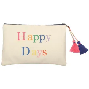 Zelly Happy Days Cotton Clutch - Cream